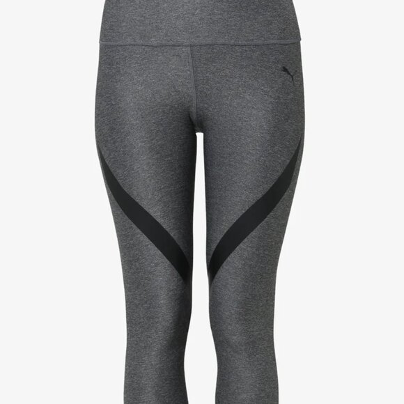 PUMA Heathered Gray PWRSHAPE 3/4 Capri Training Leggings – Women’s Medium (EUC) - Picture 12 of 14
